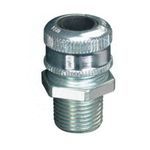 Crouse-Hinds CGB7917 Form E Non-Armored Straight Cable Gland, 2-1/2 in Trade, Cable Openings: 1.875 to 2.188 in, Aluminum/Steel, Acrylic Painted/Electro-Galvanized