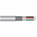 Alpha Wire 1748C SL005 Braid Shielded Multi-Conductor Cable, 300 VAC, (2) 16 AWG Stranded Tinned Copper Conductor, 100 ft L
