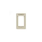QuickPort® 41290-SMI Wallplate, 1 Gang, 4-1/2 in H x 2-3/4 in W, ABS Plastic, Ivory