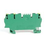 Rockwell Automation Spring Clamp Terminal Block,One-Circuit Feed-Through Ground Block,1.5 mm (# 22 AWG - # 16 AWG),2 Connection points on one side,Green / Yellow Stripe (Standard),