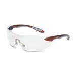 Uvex® by Honeywell Ignite® S4410X Unisex Safety Glasses, Uvextra® Anti-Fog Lens Coating, Clear Lens, Frameless Frame, Metallic Red/Silver Frame, Polycarbonate Lens, Specifications Met: ANSI Z.87.1-1989