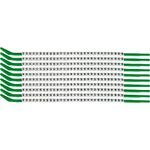 Brady® SCN09-S Clip Sleeve™ Pre-Printed Wire Marking Sleeve, 0.098 to 0.11 in Wire, Nylon, S Legend