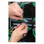 Brady® MC-1500-427 M Series Self-Laminating Wire and Cable Label, 25 ft L x 1-1/2 in W, Black on White/Clear Legend/Background, B-427 Vinyl