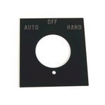 Rockwell Automation 800H 7 & 9 Legend Plates, Vertical, No Color Code, Standard, AUTO-OFF-HAND