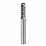 SGS Pro® 11728 Universal Line SC-1L Imperial Carbide Burr, Radius End, Cylindrical Head Shape, 1/4 in Diameter Head, 2 in OAL, Double Cut