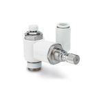 SMC® ASR430F-02-06S Air Saving Valve, 1.0 MPa Pressure, PBT/Brass Body