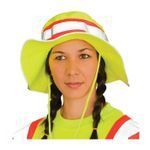 PIP® 350-RANGER 2-Tone Hi-Viz Ranger Hat, Universal, Hi-Viz Lime Yellow, Polyester