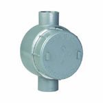 Killark® GECCT-1 GE Series Explosionproof Conduit Outlet Box With Cover, C Body, 1/2 in Hub, 18 cu-in Capacity, Copper-Free Aluminum