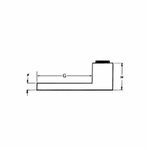 Blackburn® ADR80-12D Type ADR-ALCUL Dual Rated Mechanical Connector, 300 to 800 kcmil Aluminum/Copper Conductor, 1/2 in Stud, 2 Bolt Holes, Aluminum