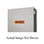 E-Z Code® WDT-5023 Identification Wire Marker Card, 4-1/2 in Marker Length, 1-1/8 in Marker Width, Black/Orange Legend/Background, Vinyl, 4 Markers per Card