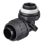 PREMISE WIRING SwivelLok® PS1009NBK Male Multi-Position Non-Metallic Standard Liquidtight Connector, 1 in Trade, Nylon, Smooth
