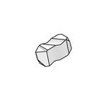 Kennametal® Top Notch™ 1796106 Threading Insert, NTP Insert, 5 to 12 TPI Internal/6 to 20 TPI External Threads per Inch, Internal/External/60 deg Partial Profile Thread, 2 to 5 mm Internal/1.25 to 4 mm External Pitch, Right Hand Cutting Direction