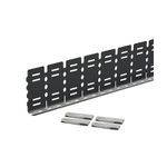 Panduit® PanelMax™ SD4EMI Bonding Clip Metal Divider Wall Noise Shield Replacement Clip, For Use With: 4 in H Standard Wiring Duct, Specifications: Standard Mounting, Galvannealed Steel, Black