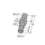 Turck BI4-M12-AP6X-H1141 Inductive Sensor, Inductive Sensing Method, 3-Wire DC PNP Output, 1NO Contact Configuration
