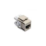 eXtreme® GigaMax® QuickPort® 5G110-RI5 UTP Connector, Cat 5e+ Module, Panel Mounting, 1 Ports, Plastic, Ivory