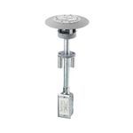 PREMISE WIRING ScrubShield™ PT2X2GY 1-Piece Flush Standard Sized Poke-Through Unit, 3 in Hole, 7 in Dia x 0.58 in H Cover, 13 cu-in, Composite
