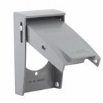 BELL® RAYNTITE® 5030-0 Weatherproof Cover, 2.15 in Dia, 2-3/4 in W x 1-1/8 in D, Flip/Snap/Locking Cover, Die Cast Aluminum