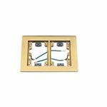 PREMISE WIRING SB3084W Flat Rectangle Floor Flange, For Use With Flush Floor Box, Brass