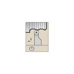 Kennametal® 1808535 Screw-On S-Style Clamping Indexable Turning Toolholder, SRAC Tool Holder, Insert Compatibility: RC..43, Left Hand Cutting Direction, 1-1/4 in H x 1-1/4 in W Shank, 0 deg Neutral Rake, 6 in OAL