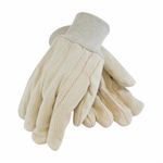 PIP® 92-918 Double Palm Men's Multi-Purpose Gloves, Work Glove, Clute Cut/Nap-In/Straight Thumb Style, Cotton Palm, Cotton, Natural, Knit Wrist Cuff, Uncoated Coating, Resists: Abrasion, Polypropylene Lining