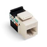 GigaMax® QuickPort® 5G108-RT5 8-Conductor 8-Position UTP Connector, Cat 5e Module, Panel Mounting, 1 Ports, Plastic