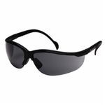 Pyramex® Venture II® SB1820ST Economical Lightweight Unisex Protective Glasses, Anti-Fog Lens Coating, Gray Lens, Framed Frame, Black Frame, Plastic Frame, Polycarbonate Lens, Specifications Met: ANSI Z87.1