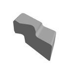 Kennametal® Top Notch™ NG1094L/KC5025 Single End Grooving Insert, NG Insert, 1 Insert, Left Hand Cutting Direction, 0.094 in Cutting Width, Manufacturer's Grade: KC5025, Material Grade: C2/C6