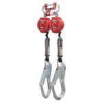 Miller® by Honeywell Twin Turbo™ MFLC-4-Z7/6FT Personal Fall Limiter With Rebar Hook, G2 Connector, 400 lb Load, 6 ft L