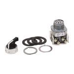 Rockwell Automation 800T-N17KF4B Non-Illuminated Selector Switch, Knob/Wing Lever Operator, White