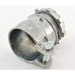 Bridgeport® 412-DC2 Squeeze Connector, 1-1/4 in Trade, For Use With: 12/3 to 10/3 Steel/Aluminum MC Cable, Die Cast Zinc, Ball Burnished/Mirror Smooth