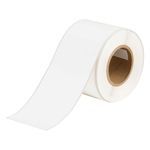 Brady® BradyJet™ J50C-4000-2595 Printer Tape, 100 ft H x 4 in W, White Legend/Background, B-2595 Vinyl