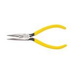 Klein® D203-6C Side Cut Standard Long Nose Plier, Knurled Jaw, 1-7/8 in Jaw Length, 11/16 in Jaw Width, Tool Steel Jaw, 6-5/8 in OAL, Cutter Included: Yes