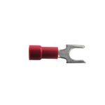 SELECTA® ST-11A-BG Spade Terminal, 22 to 18 AWG Conductor, 0.88 in L, Butted Seam/Funnel Barrel, Red