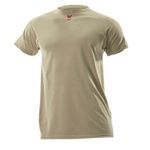 DRIFIRE® DF2-CM-446TS-DS-MDT Flame-Resistant Lightweight Short Sleeve Tall T-Shirt, M, Desert Sand, Lite Baselayer