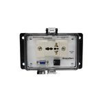GracePort P-Q7R2-M2RUV0 PANEL INTERFACE CONNECTOR WITH DB9 F/M, RJ45, PMH, UL TYPE 4X, UNIVERSAL INTERNATIONAL OUTLET, NO CB
