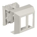 PREMISE WIRING Super BaseTrak® PS3FCIB2G 2-Gang Extruded Full Capacity Non-Metallic Standard Device Box