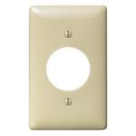 Bryant Electric NP720I Standard Wallplate, 1 Gang, 4.63 in H x 2.88 in W, Nylon, Ivory