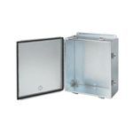 nVent HOFFMAN A604CHEMC A53 Type EMC Junction Box, 6 in H x 4 in W x 3 in D, Continuous Hinged/Screw Clamp Cover, NEMA 12, Steel