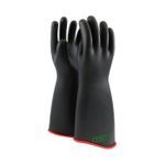 Novax® 162-3-18/12 Insulating Electrical Gloves, 12 in, Natural Rubber, Black, 18 in L, ASTM Class: Class 3