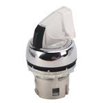 Allen-Bradley 800FM-LSM23MN3GX11 800F PB, 22mm  Illuminated Selector Switch, 1 NO/1 NC, 1 NO/1 NC, Std, GRN LED, Maintained, 2 Position, Integrated LED Module, Metal, 24V AC/DC, Screw Contact Block, Metal Latch Mount, GRN Knob, Std Knob Orient