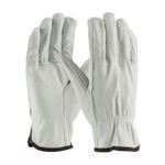 PIP® 68-103/M Regular Grade General Purpose Gloves, Drivers, M, Top Grain Cowhide Leather Palm, Top Grain Cowhide Leather, Natural, Slip-On Cuff, Uncoated Coating, Resists: Abrasion, Unlined Lining, Straight Thumb