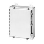 nVent HOFFMAN A24H2010ALLP A4A Wall Mount Enclosure, 24 in L x 20 in W x 10 in D, NEMA 4X, Aluminum