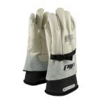 PIP® 148-4000/7 148-4000 General Purpose Gloves, Leather Palm, Full Finger/Straight Thumb Style, SZ 7, Top Grain Cowhide Leather Palm, Top Grain Cowhide Leather, Natural, Gauntlet Cuff, Uncoated Coating, Resists: Abrasion, Unlined Lining