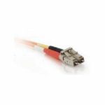 Quiktron® 850-LL2-009 Value Series Duplex Multi-Mode Fiber Jumper Cable, 50 Fibers, 50 um Core, 3 m L, Orange