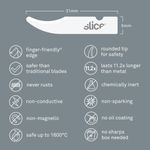 Slice™ 10536 Seam Ripper Blade, Metal, Rounded Tip Blade, 1.29 in L x 0.24 in W Blade, Compatible With: 10596/10597/10548/10580/10589 and 10568 Handles, 0.03 in THK