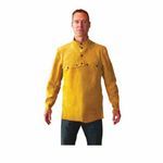 Tillman™ 3221-20-L Cape Sleeve, L, Brown, Cowhide Side Split, Button Snap Closure