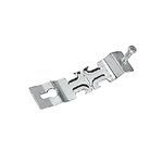 Kindorf® C-109-2-EG Universal Angler® Pipe and Conduit Clamp, Steel, For Use With EMT, IMC, Rigid Conduit and Standard Pipe, Electrogalvanized/Silver Galvanized