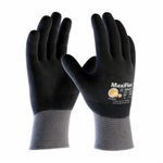 PIP® MaxiFlex® Ultimate™ 34-876-XL Breathable Work Gloves, Coated Glove, Seamless Style, XL, Foam Nitrile Palm, Foam Nitrile, Black/Gray, Knit Wrist Cuff, Nitrile Coating, Resists: Abrasion, Cut, Puncture and Tear, Lycra®/Nylon Lining