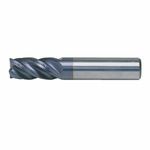 Kennametal® HPHV750S4163/KC635M HARVI™ HPHV High Performance Square End Mill, 3/4 in Diameter Cutter, 4 Flutes, 3/4 in Shank Diameter, 4 in OAL, TiAlN Coated