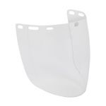 Bouton® 251-01-7401 Aspherical Molded Uncoated Safety Visor, Clear, Polycarbonate, 8 in Visor Height, 15 in Visor Width, 0.078 in Visor Thickness, For Use With: Headgear and Hard Hats, Specifications Met: ANSI Z87.1-2015